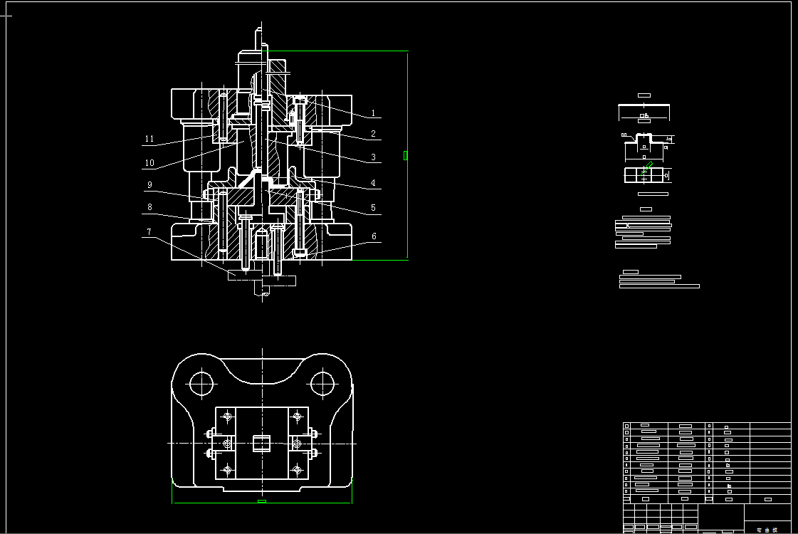 固定套冲压成形工艺及模具设计（含3套模具）【全套16张CAD图】